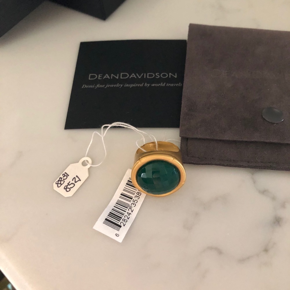 Dean Davidson Bamboo Green Gemstone Ring Size 7